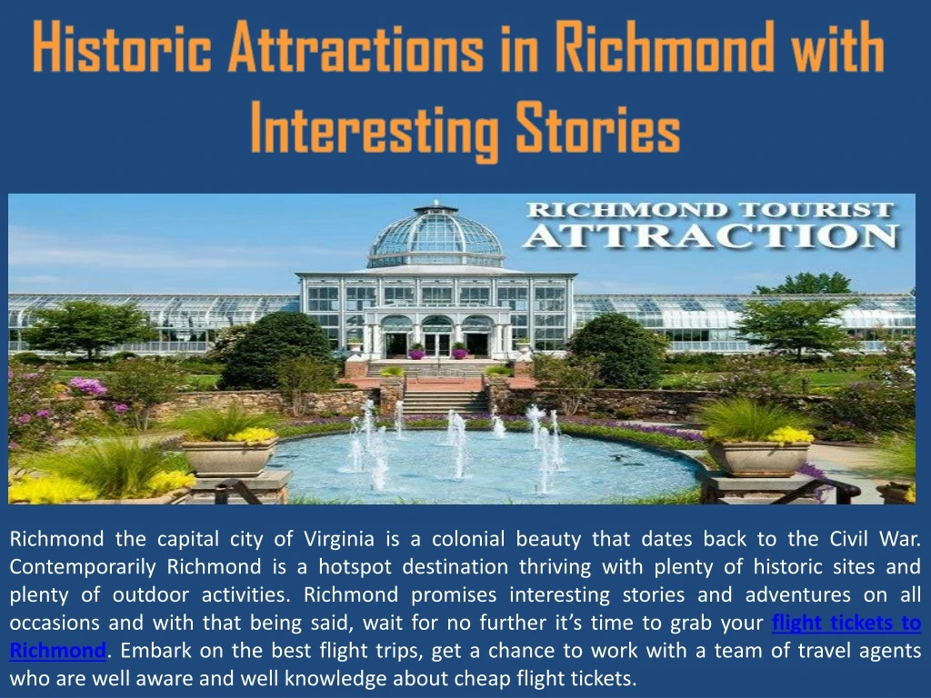 historic attractions in richmond with interesting