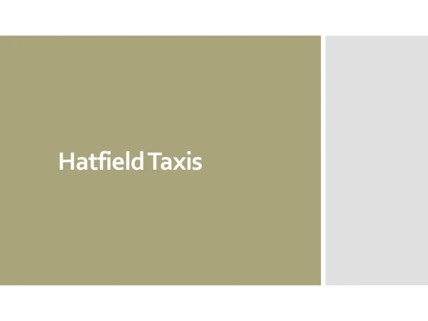 hatfield taxis