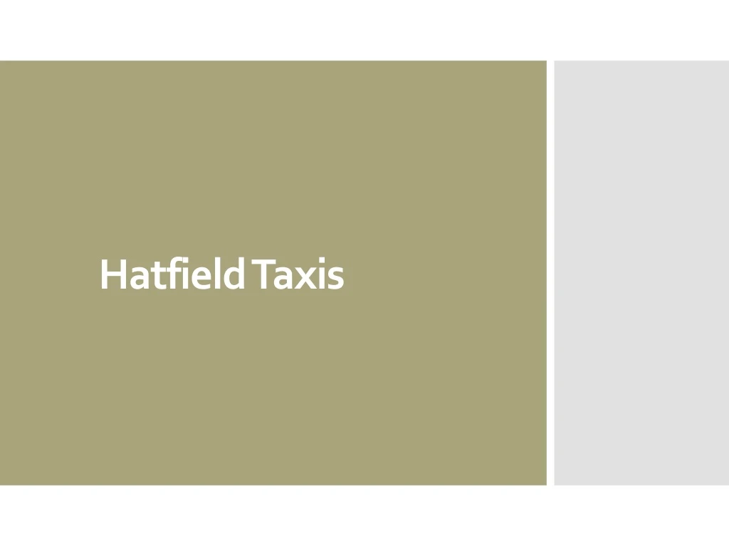hatfield taxis
