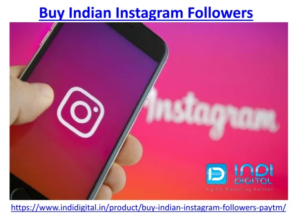 Buy Real & Active Indian Instagram Followers