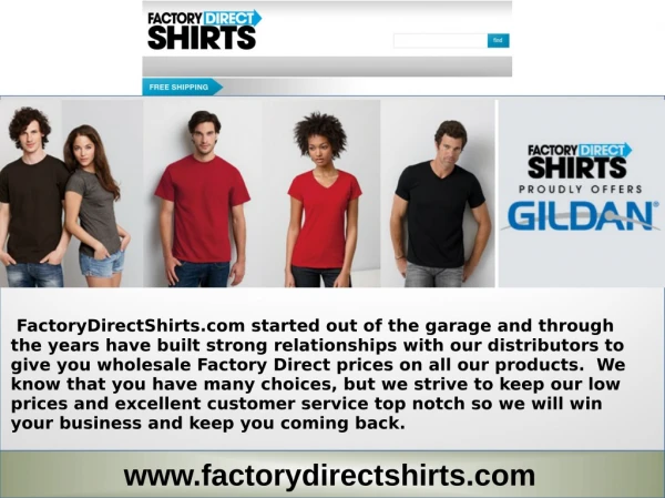 factorydirectshirts com started out of the garage