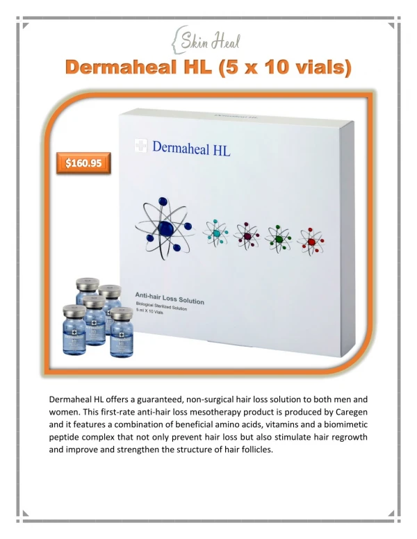 dermaheal hl 5 x 10 vials dermaheal
