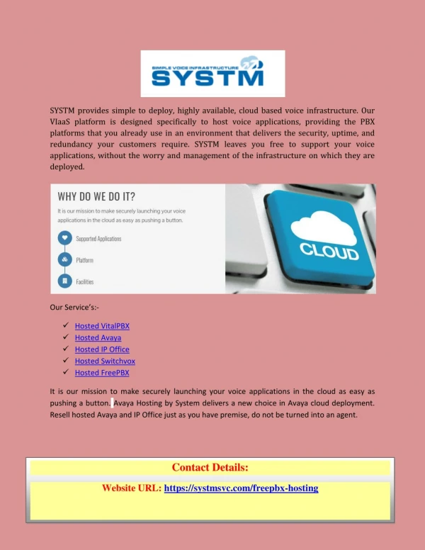 systm provides simple to deploy highly available
