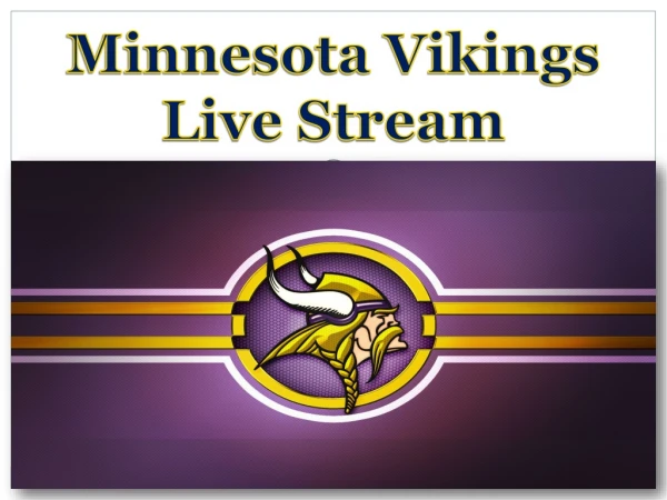 Minnesota Vikings Live Stream