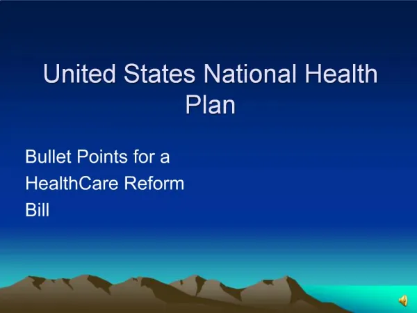 United States National Health Plan