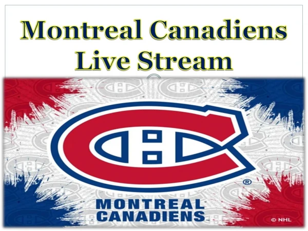 Montreal Canadiens Live Stream