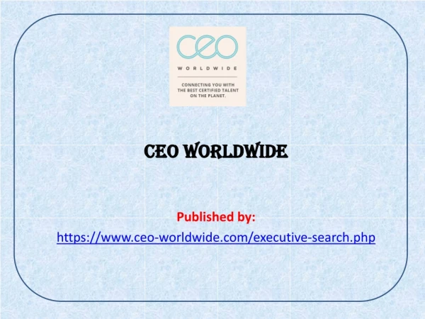 CEO worldwide