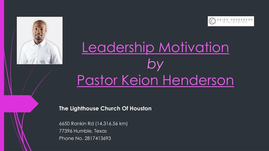 leadership motivation by pastor keion henderson