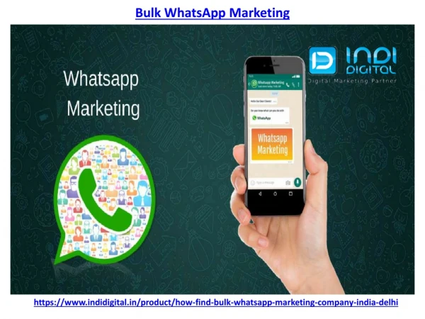 What is bulk WhatsApp marketing