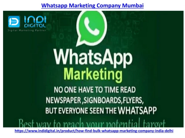 Find the best Whatsapp Marketing company in Mumbai
