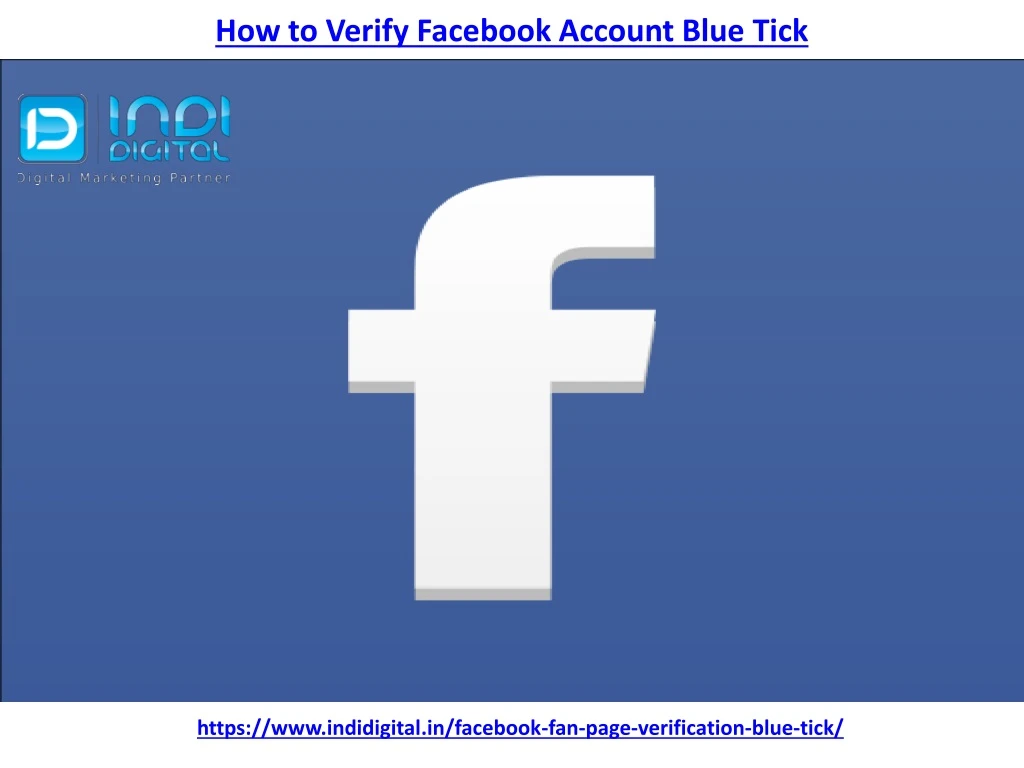 how to verify facebook account blue tick