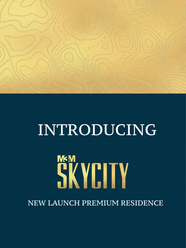 M3m SkyCity Sector 65 Gurgaon E Brochure | 3 BHK Apartment Price 1.66*Cr