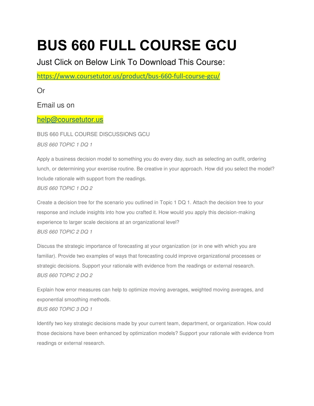bus 660 full course gcu just click on below link