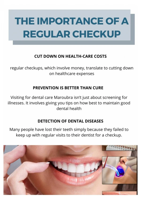 The Importance Of A Regular Checkup