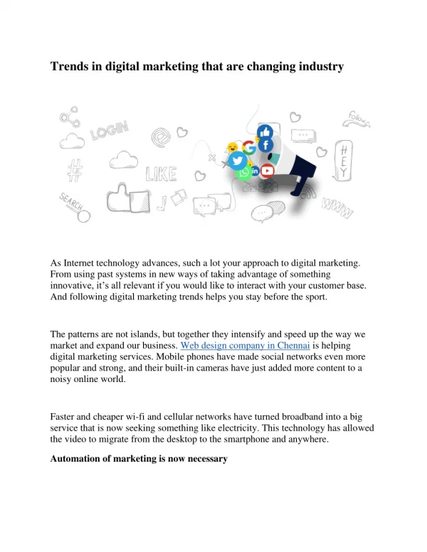 trends in digital marketing that are changing