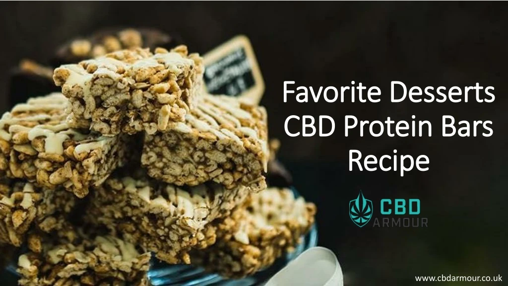 favorite desserts cbd protein bars recipe