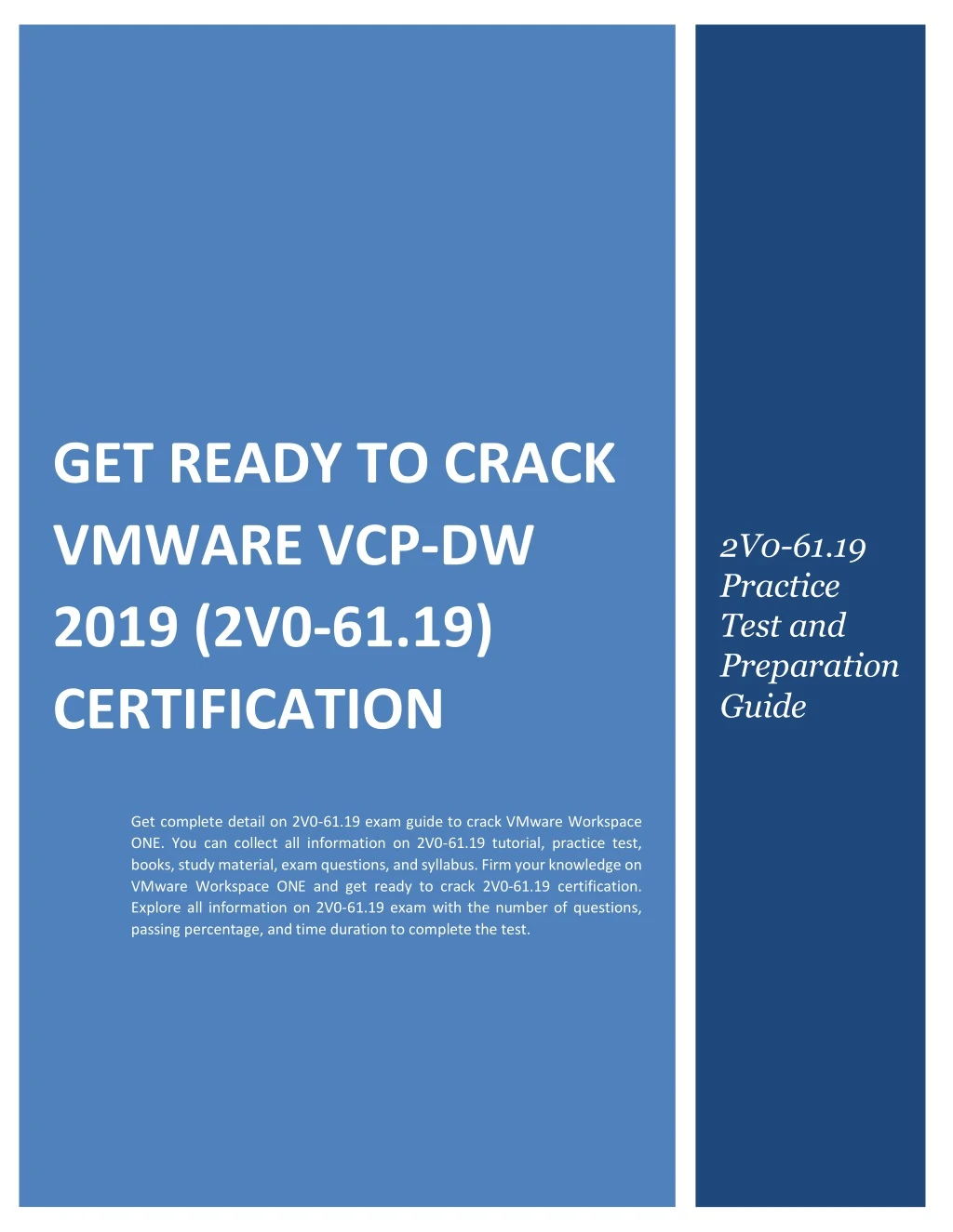 get ready to crack vmware vcp dw 2019