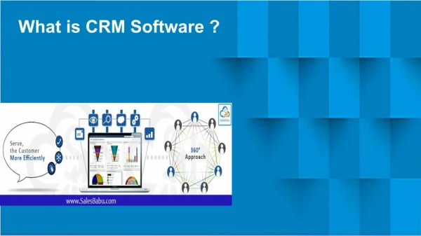 what is crm software