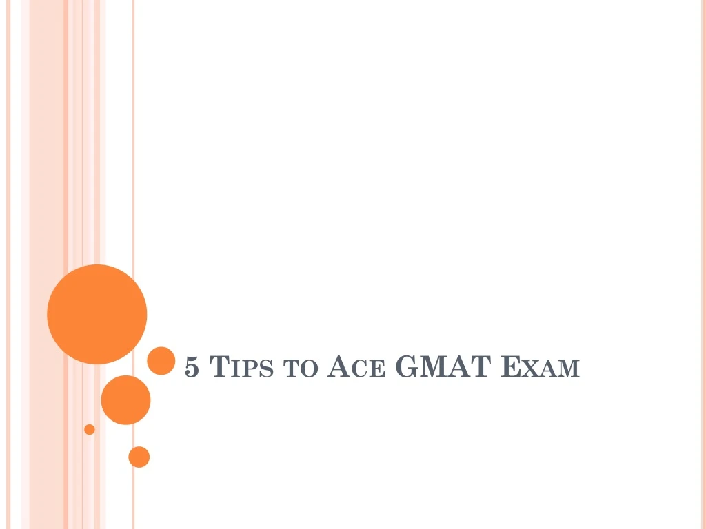 5 tips to ace gmat exam