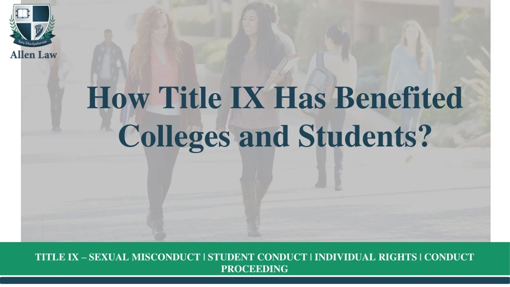 how title ix has benefited colleges and students