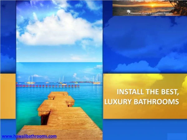 Install the Best, Luxury Bathrooms