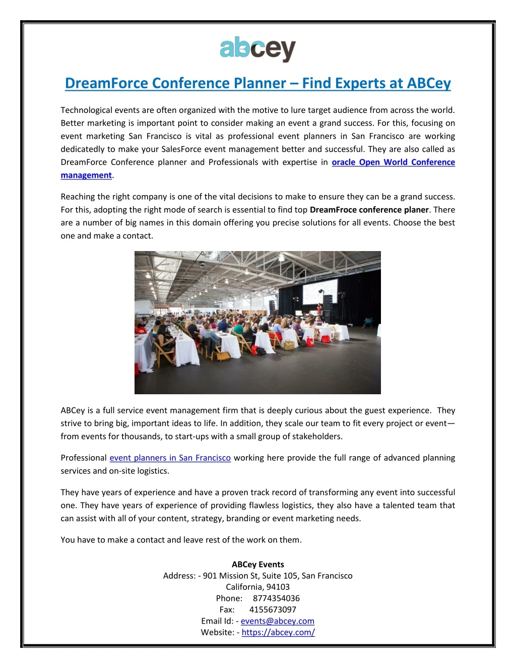 dreamforce conference planner find experts