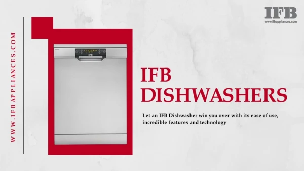 IFB DISHWASHER MACHINE ONLINE | DISHWASHER MACHINE At Best Price
