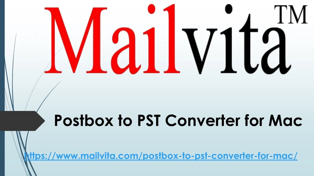 postbox to pst converter for mac