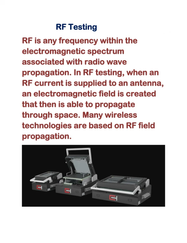 rf testing rf testing
