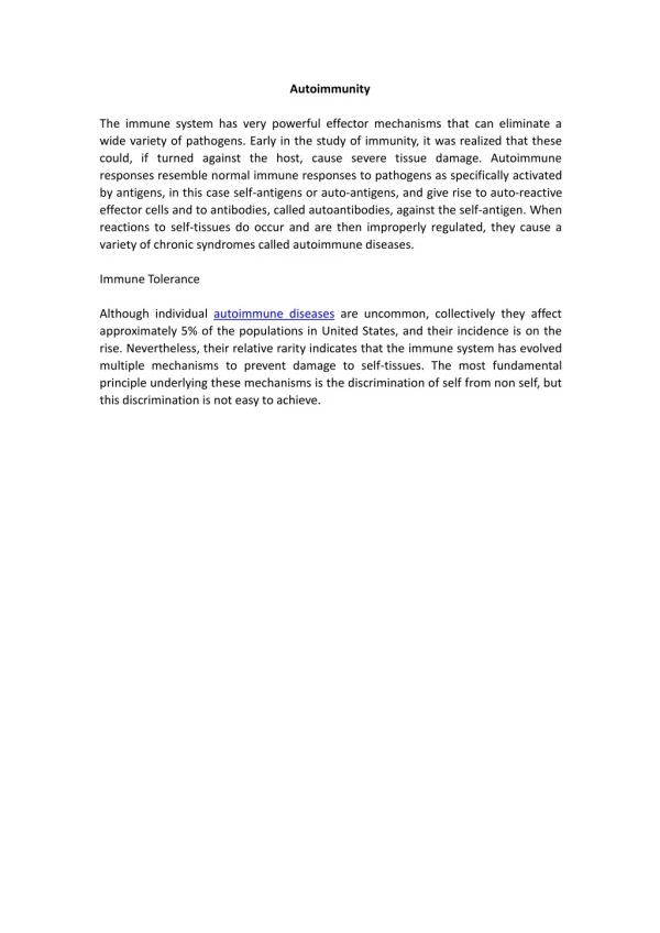 autoimmunity