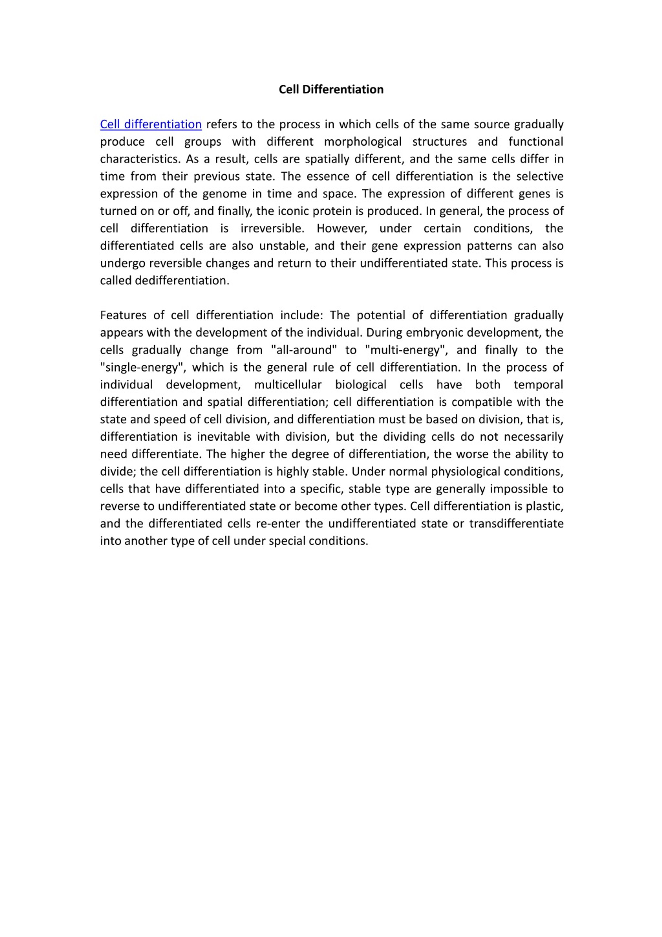 PPT - Cell Differentiation PowerPoint Presentation, free download - ID ...