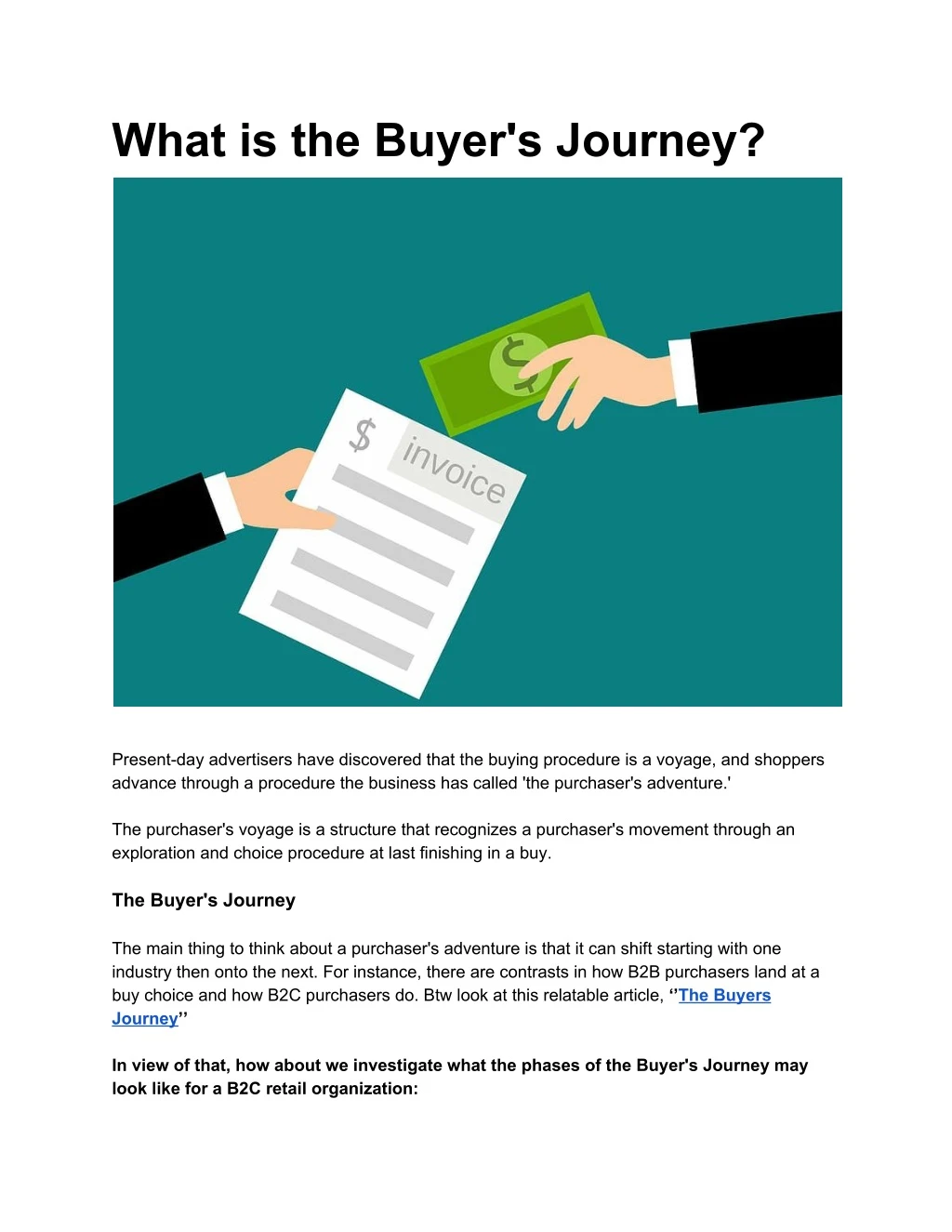 what is the buyer s journey