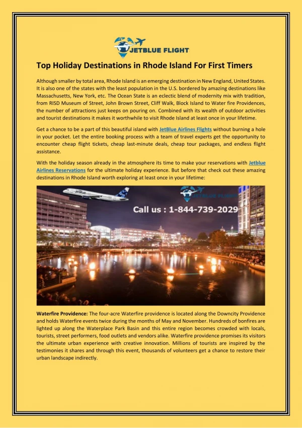 top holiday destinations in rhode island