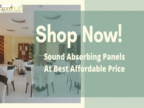 Get  Best Acoustic Panels Solutions At Affordable Prices!