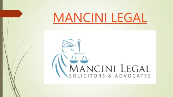 MANCINI LEGAL SOLICITORS
