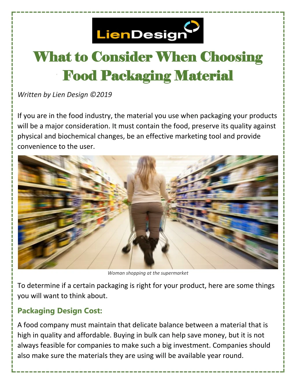 what to consider when choosing what to consider
