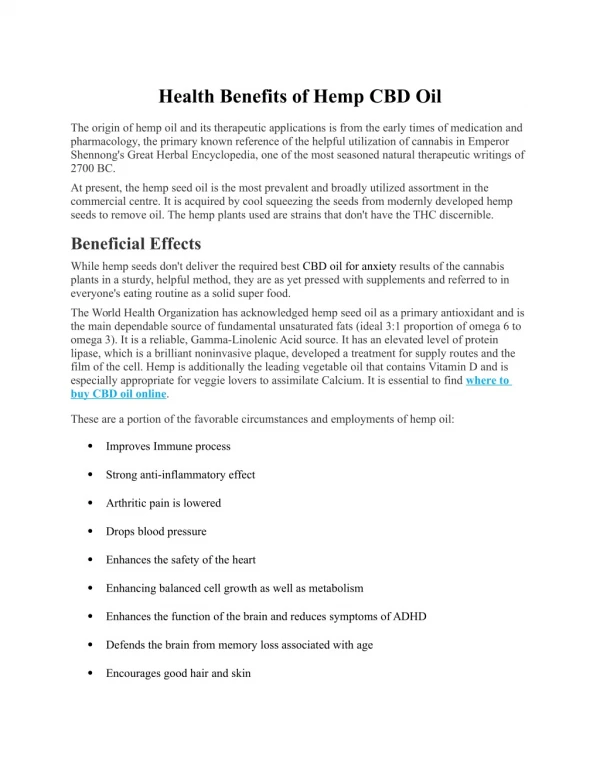 Health Benefits of Hemp CBD Oil | Ancient Life Oil