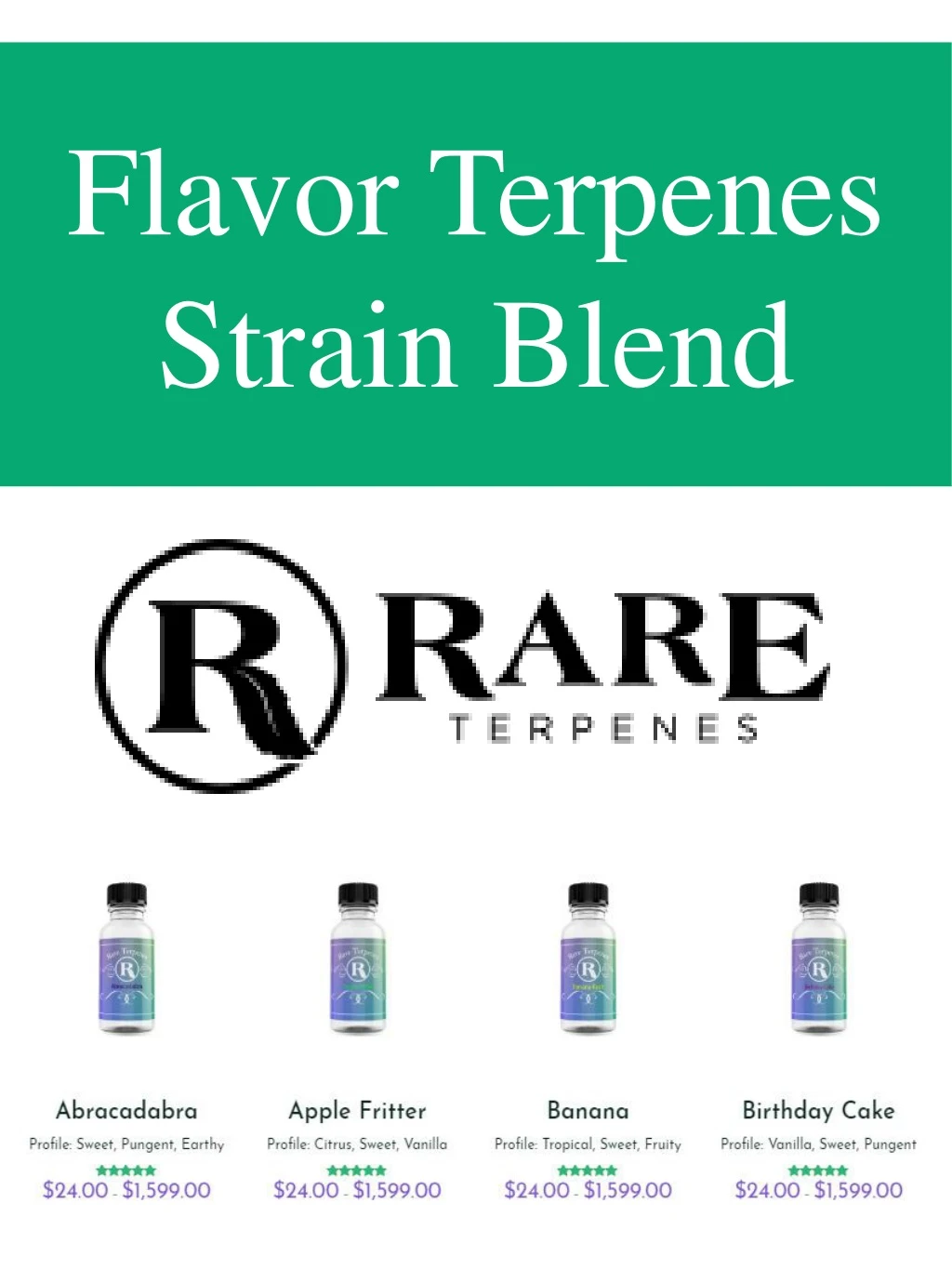 flavor terpenes strain blend