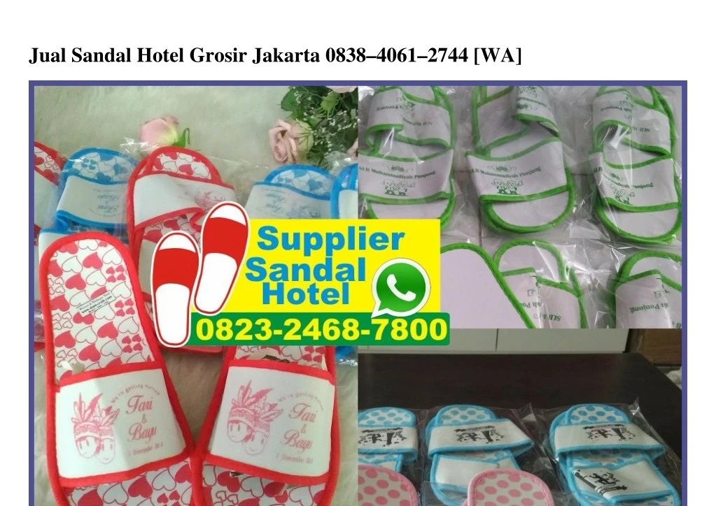 jual sandal hotel grosir jakarta 0838 4061 2744 wa