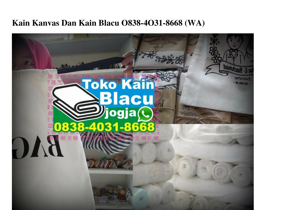 kain kanvas dan kain blacu o838 4o31 8668 wa