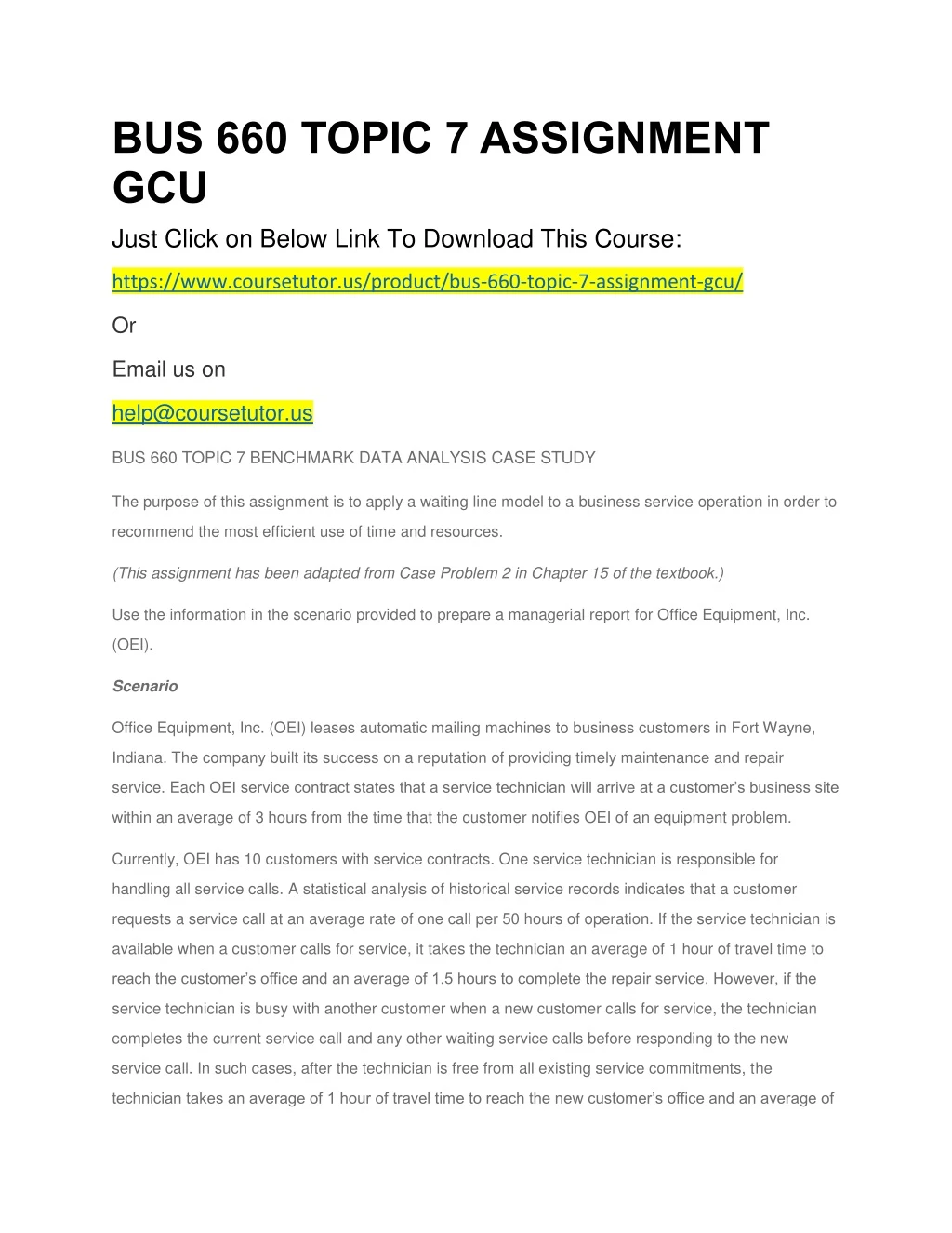 bus 660 topic 7 assignment gcu just click