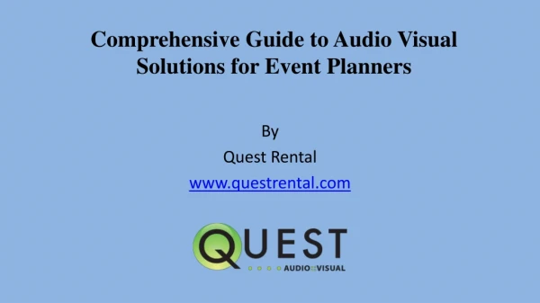 Comprehensive Guide to Audio Visual Solutions for Event Planners