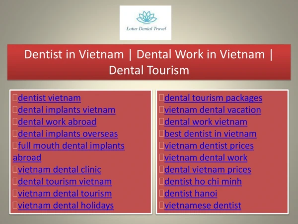 vietnamese dentist