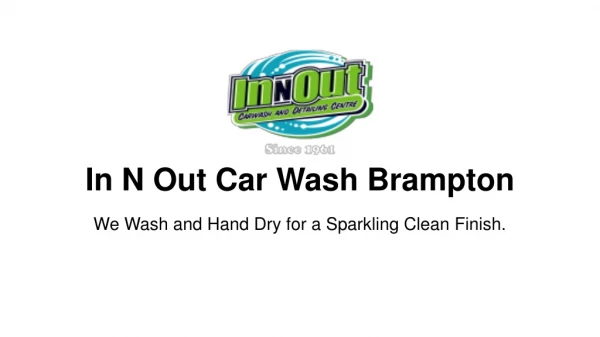 Full Service Car Wash Brampton