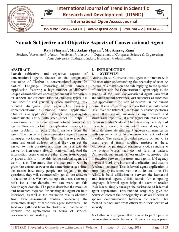 international journal of trend in scientific