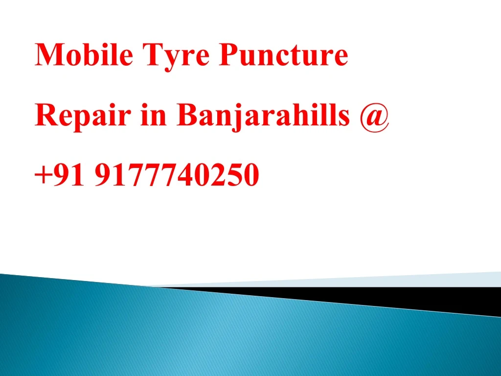 mobile tyre puncture repair in banjarahills