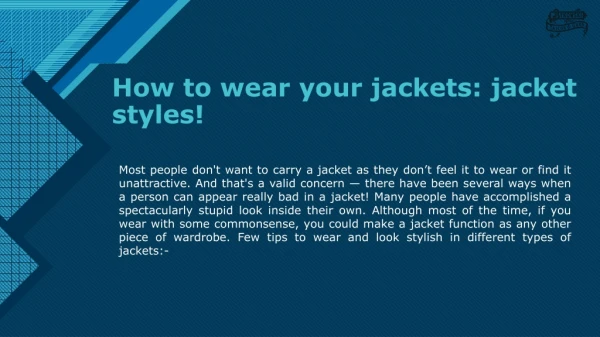 Men's Casual Jackets
