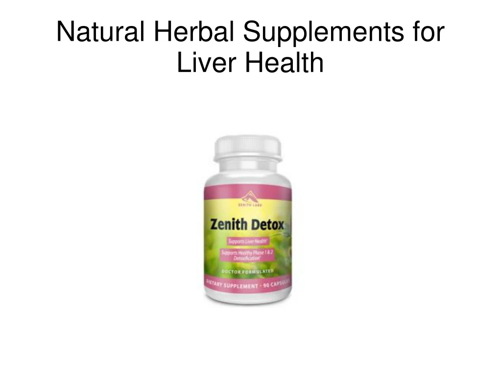 natural herbal supplements for liver health