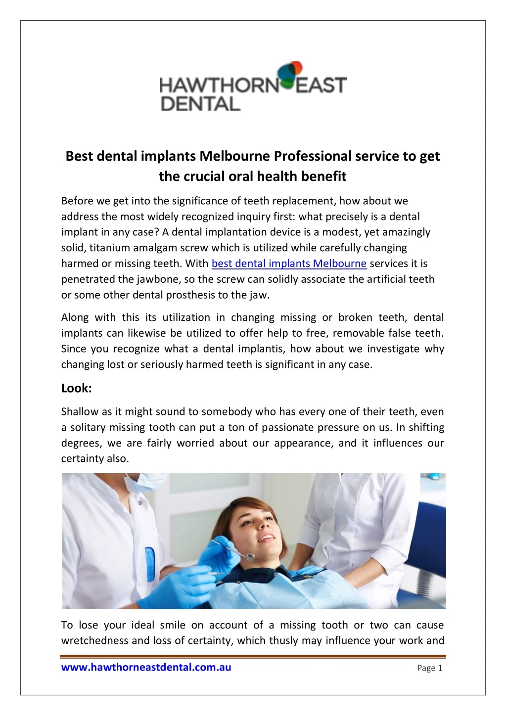 best dental implants melbourne professional