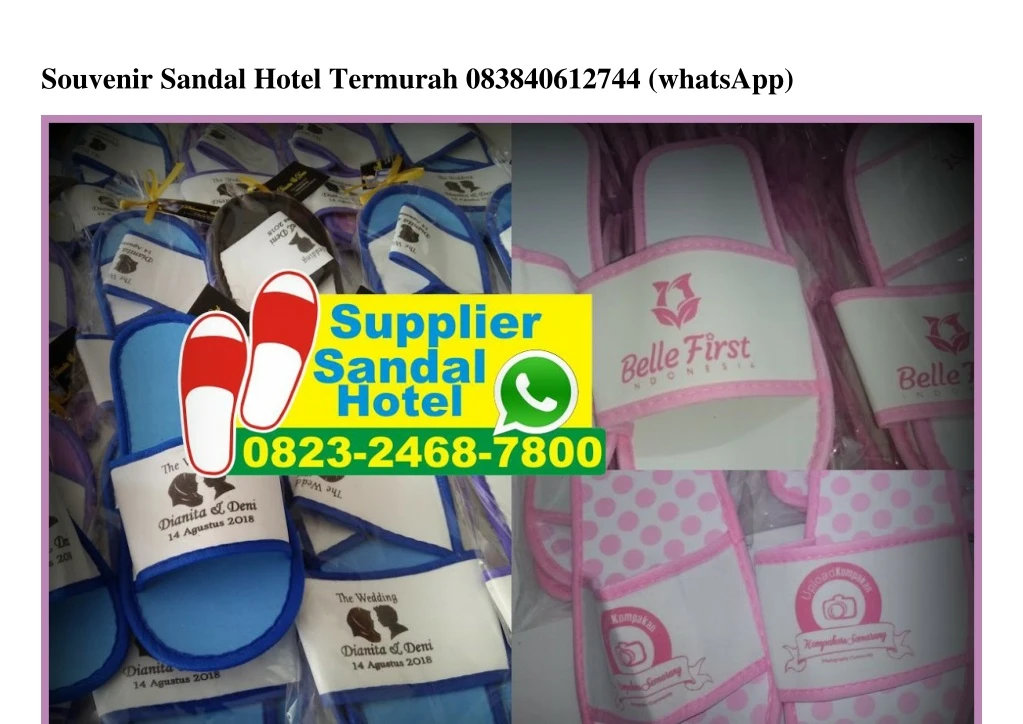 souvenir sandal hotel termurah 083840612744